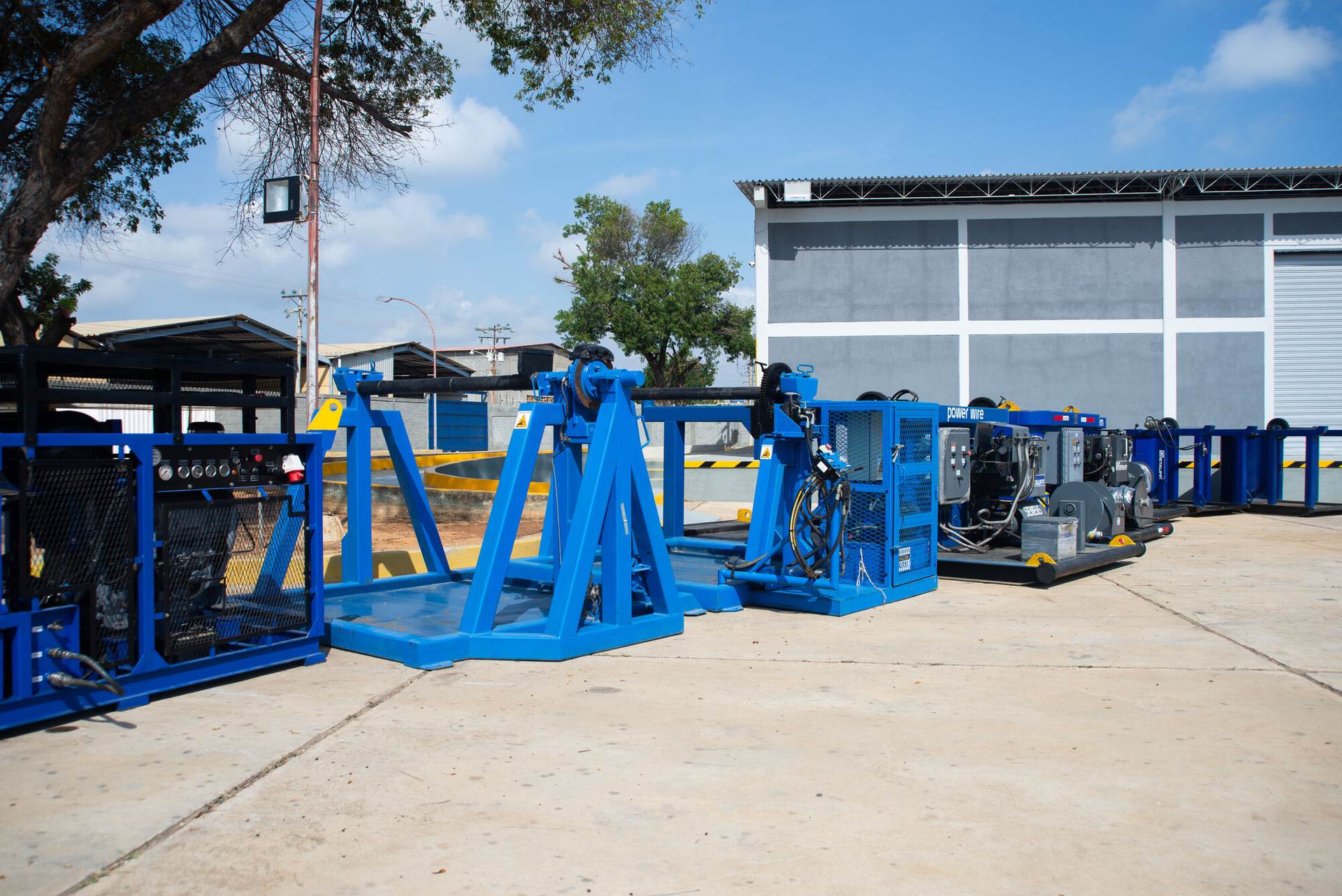 PetroBES power units in the Service Center yard